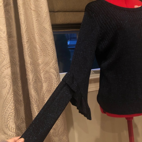 Elie Tahari Hope Sweater in metallic stargazer - Picture 5 of 9